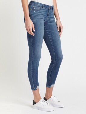 Paige Verdugo Ankle Jeans In Flo Destructed Size 25